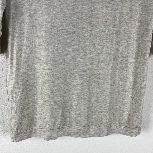 Weekend Max Mara Knit Top Womens Small Beige Gold V Neck Short Sleeve Classic - Picture 11 of 13